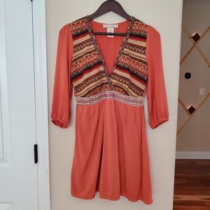Flying Tomato Embroidered Sleeve Mini Dress Size Medium